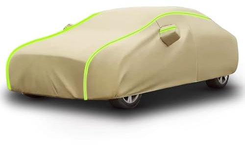 Autoabdeckung Outdoor für VW Polo (2019-2022) Vollgaragen Outdoor Wasserdicht mit Reißverschluss Allwetter Autoabdeckung