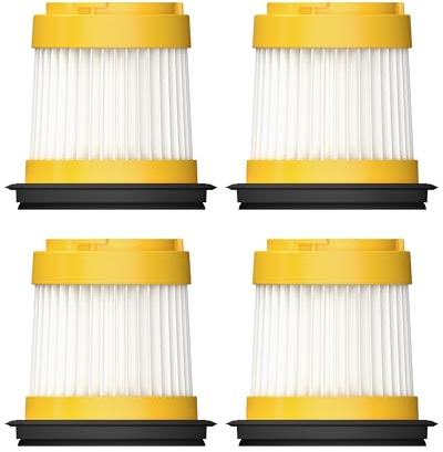 HOTO 4 PCS Filter Replacement for HOTO AutoCare Air Duster & Vacuum only | For 4-in-1 Portable Mini Vacuum with 20000Pa Strong Suction ONLY, NOT Compatible with any other vacuum model