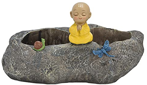 Ldafava Vasi in resina per piante grasse, finti vasi in pietra per piante grasse, aloe, violette africane