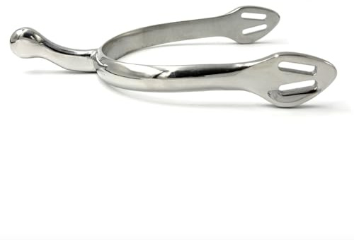 Equine Smile ES1063 ErgoSpur Schwanenhals Reitsporen Edelstahl, Herren 45mm | Spur Sporen zum Reiten, Ergonomische Schwanenhalssporen aus Edelstahl für Damen & Herren in Dressur & Turnier
