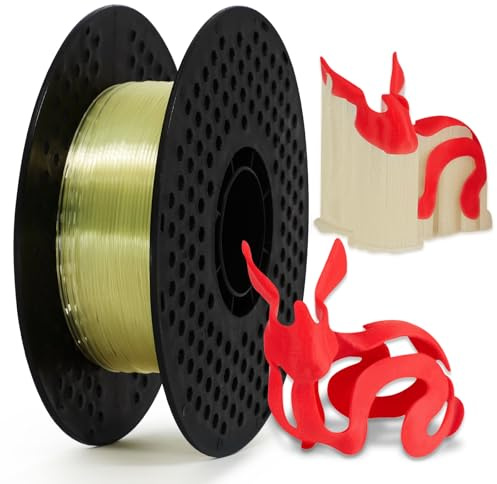 Filament Eono PVA Filament 1,75 mm 3D Drucker Filament Wasserlösliches PVA 500g (1,1 lbs) als Trägermaterial Verwendet, Natürlich
