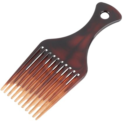 LUCKDANO Peine Trenzado Africano de Plástico, Peine Tenedor para el Cabello, Herramienta de Peinado para Hombres y Mujeres, Diseño Mini, Portátil, Duradero y liviano.