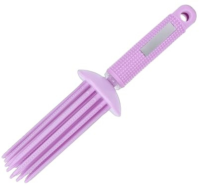 Yinhing Pettine Arricciacapelli, Strumento per lo Styling con 17 Denti Rotondi per Facilitare L'inserimento dei Capelli, con Speciale Design Concavo Convesso Presa, Pettine a Rullo