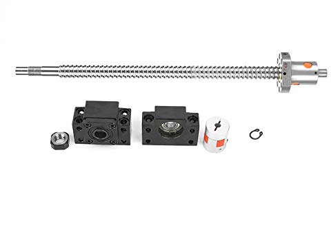 SFU1605 Set viti a ricircolo di sfere, gruppo movimento lineare da 360 mm in acciaio inossidabile con staffe BK/BF12 e accoppiatore 6,35x10 mm per macchine CNC, stampanti 3D,