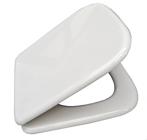 ACB Ercos Sedile per wc RIO Ceramica Dolomite - Anima in legno rivestito da fibra vetrosa - Colore bianco EURO - Oro