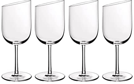 Villeroy & Boch Newmoon Copa Vino Blanco Juego De 4 Claro, Apto Para Lavavajillas, Juego Copas De Vino, Set Copas Para Vino, Copas Vino Blanco, Vidrio De Cristal