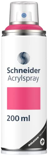 Schneider Paint-It 030 Supreme DIY Acryllack (hochdeckende Sprühfarbe, UV-beständig, 200 ml, Acrylspray für fast alle Untergründe) magenta matt