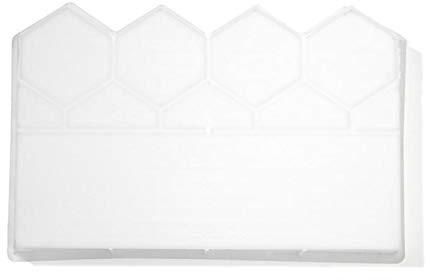 ZJCNHY Moldes de hormigón Decoración Jardín Piscina Edificio Molde de hormigón Esgrima Molde de cemento Cerca de plástico Molde de ladrillo de plástico Blanco Antiguo Patio Césped Molde de cemento