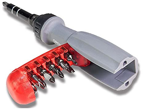 10 en 1 Screwdriver Set, household screwdriver with magnetic bit for easy disassembly and assembly, can be used for repairing furniture, cars, ordinateurs, and electronic products. (12 in 1)