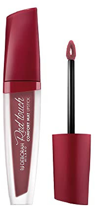 Deborah Milano - Red Touch Lipstick Rossetto Liquido Matte, N.13 Rosy Brown, Colore Intenso e No Transfer, Dona Labbra Morbide e Vellutate, 4.5 gr