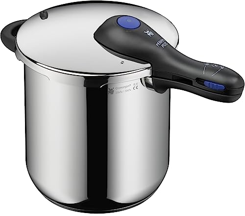 WMF Perfect Plus - Olla Rápida Ø 22 cm de Diámetro de 8 Litros y Medio. Con Protección Contra Llamas. Acero Inoxidable Cromargan para Inducción