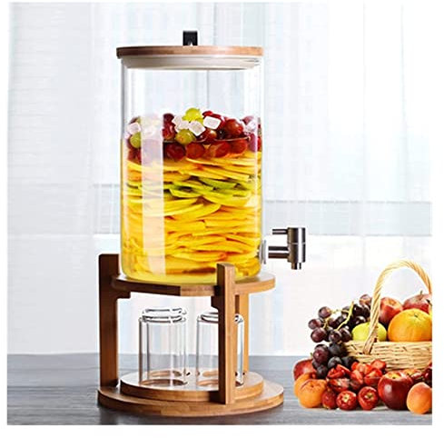 OUSIKA Getränkespender for Partys, Saftspender, Getränkespender mit Ständer, Kaltgetränk, Limonade, Tee, Saftserver, Behälter for Partys, for Wasser Zapfanlage (Size : 5L)