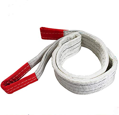 Crane Cargo Strap, 2T 4M Gurtband Hebeband 10mm Dicke Polyester Gurtband Hebeband Cargo Sling Strap Gurtband Hebeband Hebeband zum Anheben von Waren oder Fahrzeugen