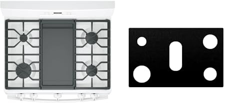 Innovation Liner Custom Fit Reusable Burner Liner for GE Gas Range JGBS66REKSS, Heat-Resistant Stovetop Protector and Splatter Guard Cover