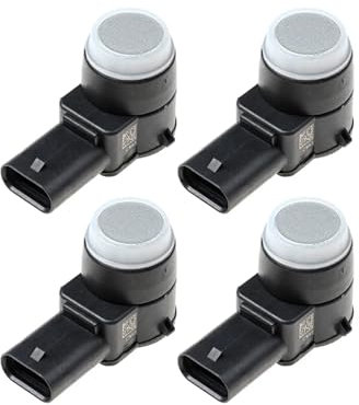 NEGRO 4PCS Parkplatz Sensor Fit for Mercedes W169 W245 W204 W212 W221 C207 A207 Parktronic Sensoren 2125420118 A2125420118 0263003617 Parksensoren für Autos(Silver)