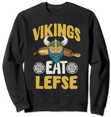 Vikings Eat Lefse - Motif Great Lefse Lover avec rouleau à pâtisserie Sweatshirt