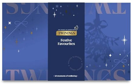 Twinings Christmas Festive Favourites Premium Tea Selection | Ideal Secret Santa Christmas Gifts Idea For Women & Men |40 Tea Bags |8 flavours of Green Tea & Herbal Infusions