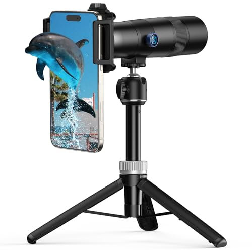 30x Telephoto Lens with Tripod - Mobile Phone Camera Lens Kit with Universal Lens Holder, Phone Lens Pendant for iPhone and Android