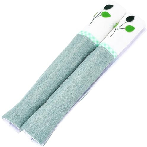 GORGECRAFT 2Pcs Tree Protective Electrical Kitchen Appliances Gloves Fridge Microwave Dishwasher Door Cloth Protector Handle Covers Washable Keep Appliance Clean for Catch All Stains Dust Dirty