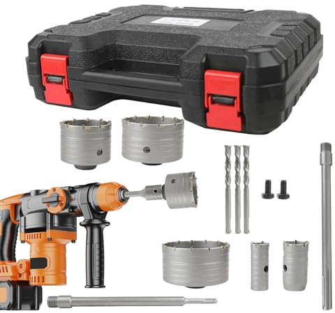 Kit Seghe A Corona Per Metallo | Punta a Corona Multiuso per Muro di Cemento - di Perforazione per Manutenzione Domestica con Stabilità