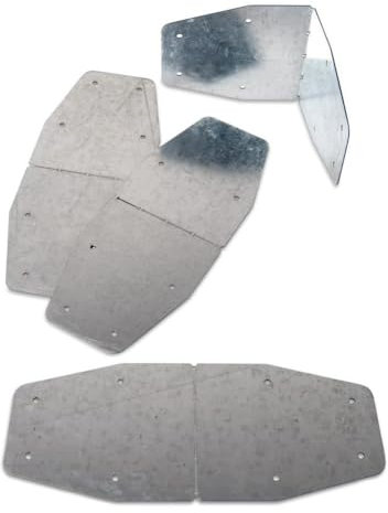 Nudiuhis Adjustable Raised Bed Corners Bend to Any Angle Use with Any Lumber Steel Silver Set of 4