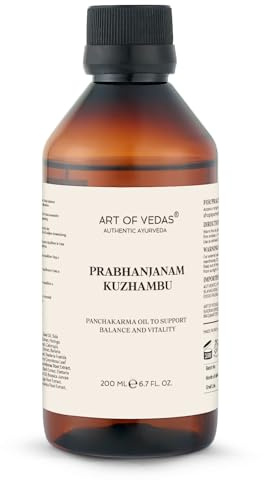 Art of Vedas Prabhanjanam Kuzhambu 200ML | Traditionelles ayurvedisches Massage- und Körperöl | Kräuterrezeptur in Sesamöl | Für Abhyanga, Self-Care und Wellness-Rituale | Externe Anwendung