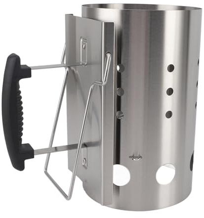 Haofy Kaminanzünder für Holzkohlegrill, Tragbarer Grillanzünder aus Edelstahl, Effizienter Feueranzünder für Camping und Picknicks