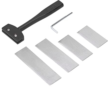 WXCHISU Cuchillo profesional para cortar cuero, hoja de acero de alta velocidad, nitidez duradera, mango ergonómico para artesanía en cuero, herramientas de bricolaje