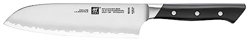 ZWILLING 54207-181-0 Diplôme - Coltello Santoku in acciaio inossidabile, 18 cm, colore: Nero
