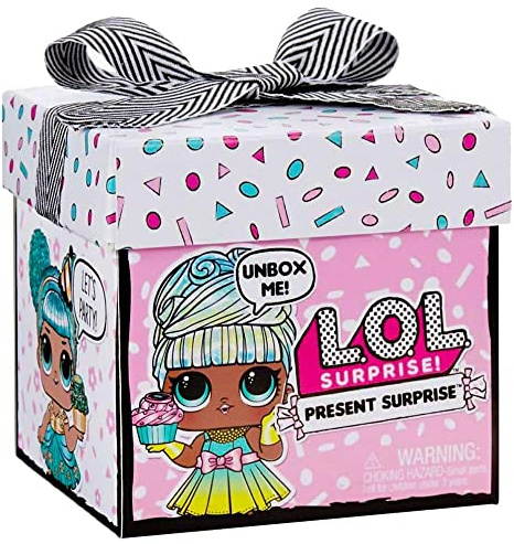 L.O.L. Surprise! Present Surprise - Bambola Tema Mese dell’Anno con 8 Sorprese, Divertente Cambiamento di Colore e Accessori alla Moda, Present Surprise Serie 1, Bambole Collezionabili, Età 3+