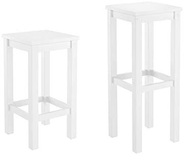 Weißer Barhocker Tresenhocker Kiefer Massivholz Wählbar 60 oder 80