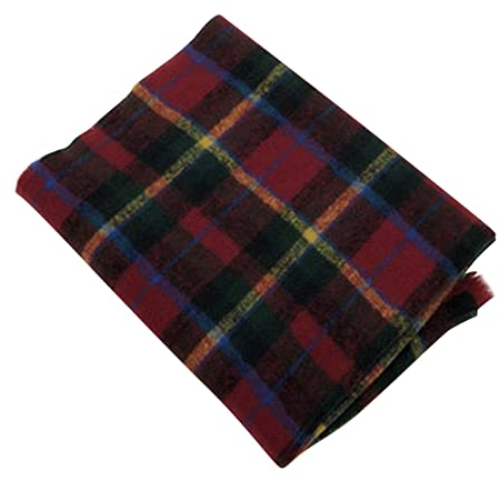 Glücksvogel Schal Damen Warm Herbst Kariert Damenschal Langer Schal Baumwolle Kariert Schals Stola Winter Warm Großer Quadratisch Deckenschal Plaid Fransen Poncho Elegant (rot, Einheitsgröße)
