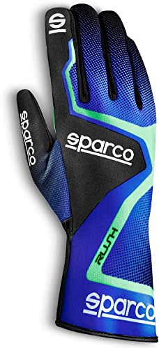 Sparco 00255613BXVF GUANTES RUSH 2020 TALLA 13 AZUL/VERDE
