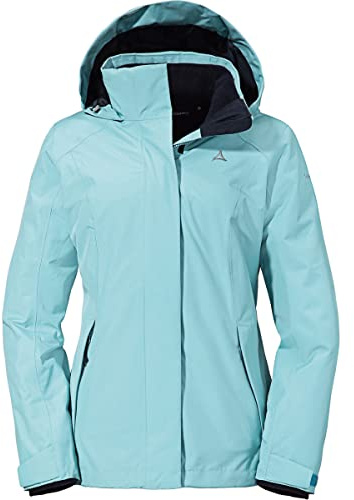 Schöffel Damen 3in1 Jacket Partinello L, wind- und wasserdichte Winterjacke mit separat verwendbarer Fleece Jacke, bequeme Regenjacke mit verstellbarer Kapuze