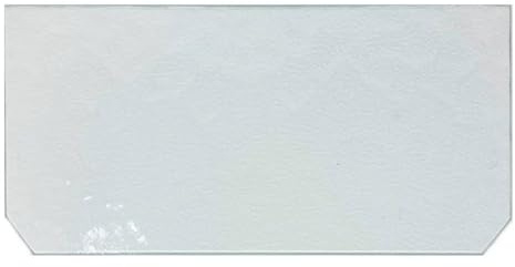 Glas Revolution Kühlschrank Einlegeboden - Strukturglas Kathedral 4 mm – Glasplatte, 2 abgeschrägte Ecken, alle Maße lieferbar (89,96 EUR/qm) - 520 mm x 400 mm
