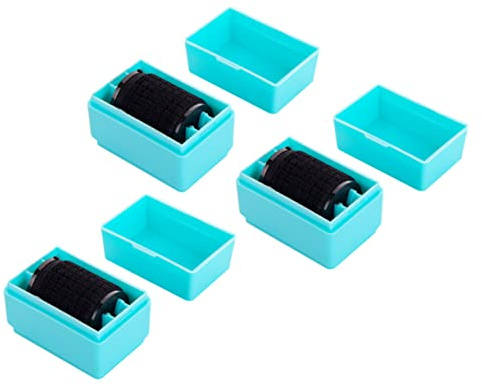 3pcs Roller Wide Color Blackout Inking Anti Code Mixed for Er Protection Random Security Professional Safety Confidential Identity Stamp Messy Self Privacy and Mini