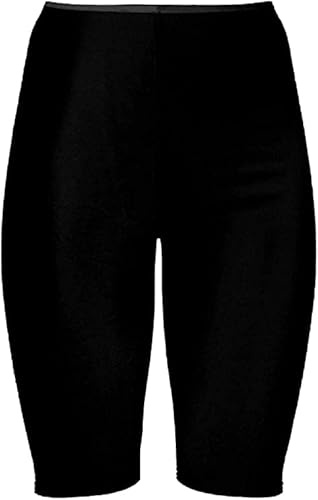 Prime fashions - Nylon cykelshorts - ovanför knät för dans, löpning, yogabyxor, Svart, 5-6 År