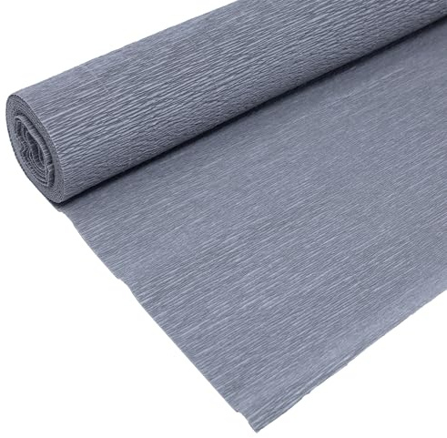 Premium Gärtnerkrepp - Floristenkrepp - 50 x 250 cm - grau - wasserfest, lichtecht