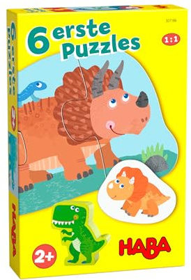 6 erste Puzzles Dinos