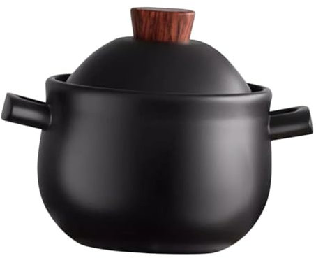GOOHOCHY Tagine Casserole Ceramic Cooking Pot for Stewing Chicken Household Use and Heat-resistant