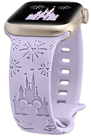 BEEXI Cartoon Engraved Silicone Sport Strap Compatible with Apple Watch | Soft silicone strap fits 42/44/45/46/49mm, sport strap for iWatch Series 11 10 9 8 7 6 5 4 3 2 1, SE and Ultra