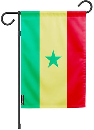 Drapeau de Jardin Sénégal en Polyester 32 x 47.5cm