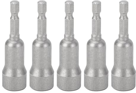 5-teiliges Tragbares Flügelmutter-Schraubendreher-Bit, 4 Mm, 1/4 Zoll Sechskantschaft, Flügelmutter-Schraubendreher-Bit-Set Zum Anziehen, Lösen von Schrauben, Haken, Drähten