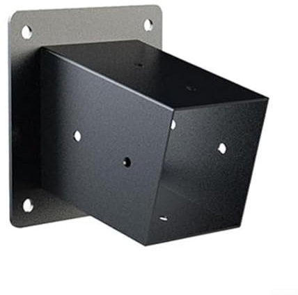 Yhenlovtt Soportes inclinados para pérgola de techo, montaje en pared, acero, negro