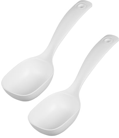 CATIEBYE 2pcs Large Soup Ladle Nessie Soup Ladle Non-Stick Serving Spoon for Cooking and Serving