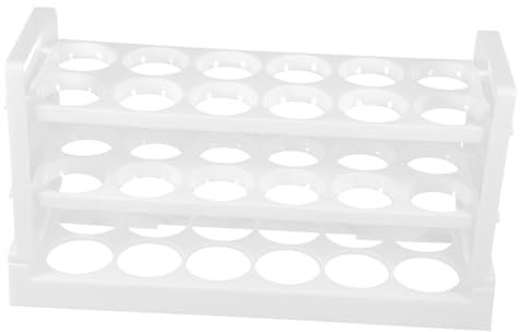 DIYEAH Huevera para Refrigerador 36 Huevos Organizador de Huevos de 3 Capas Soporte para Puerta de Refrigerador Diseño Transparente de Limpiar para Cocina