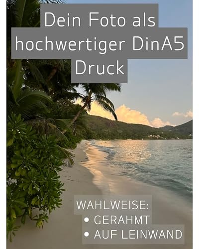 Close Up Personalisiertes Bild DIN A5 – Wunschmotiv als Poster oder im Rahmen | Individueller Kunstdruck | Geschenk & Wanddeko”
