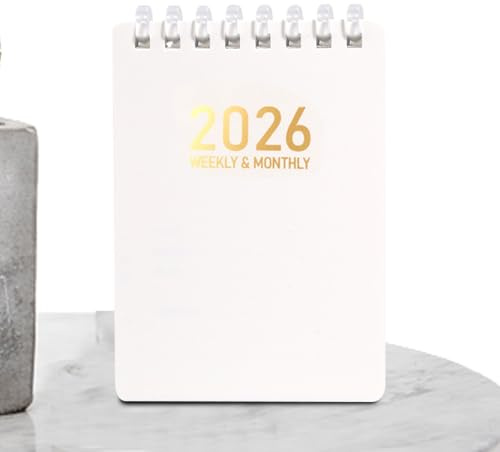 Ylnailky Agenda diaria – Calendario diario 2026 | Cuaderno de trabajo de tamaño A7 de bolsillo para bocetos, aula, enfermería, universidad, investigación, derecho, reuniones de trabajo