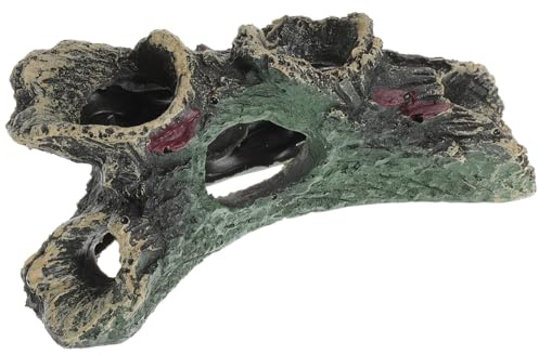 TOYANDONA Grotte pour Aquarium Résine Décor Paysager Cachette pour Poissons Jouets pour Betta Décoration Aquarium