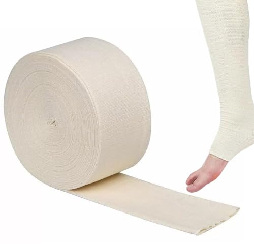 Schlauchverband Kompressionsbandage Elastische Schlauchbandage Schlauchförmige Tube dehnbarer Schlauch Fixierbinde Dehnbarer Fixierbind (10cm×10m/3.94in×10.94yds)